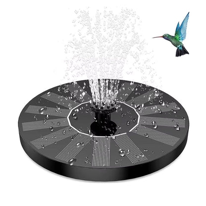 Solar Water Fountain with 6 Nozzles Solar Powered Floating Solar Pond Pump for Bird Bath Pond Pool Fish Tank