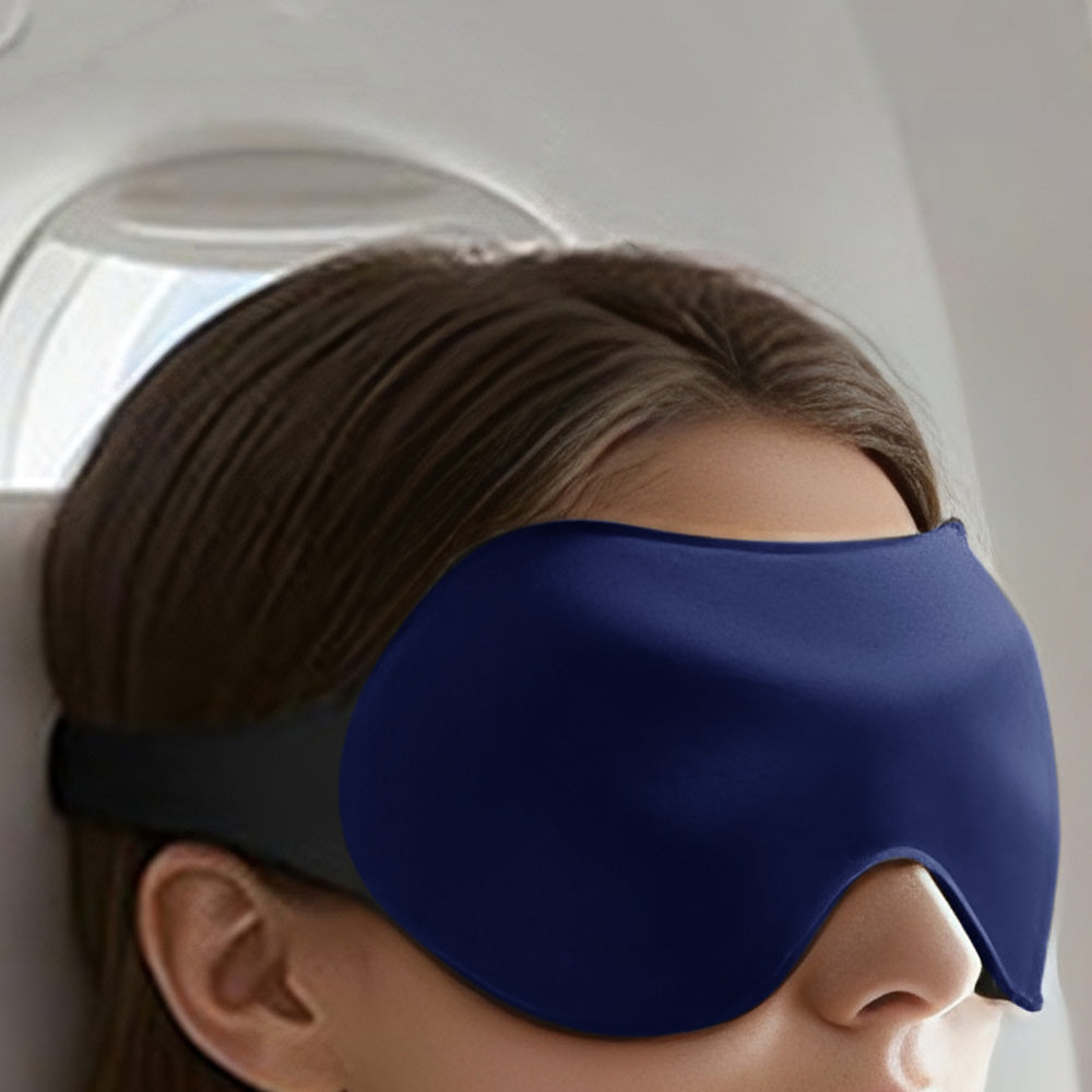 3D Full Blackout Sleep Mask-Blue
