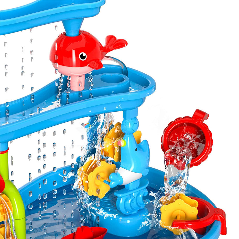 Sand Water Table Toy Set for Toddlers Outdoor Sand and Water Playing Beach Toys Style 2