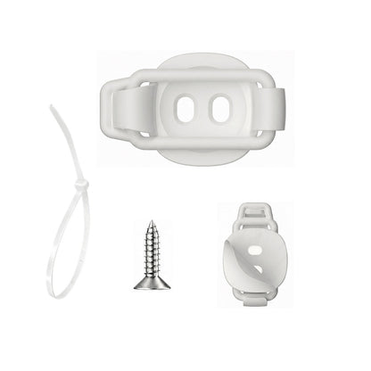 10 Piece Cable Clips Cord Organizer 10 Pack Adhesive Screw Zip Tie Mount Holder - White