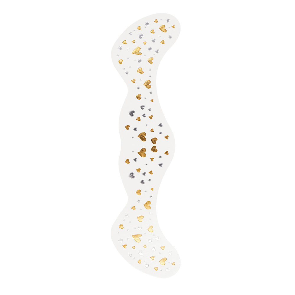 6 Piece Sweat Resistant Gold Transfer Stickers for Party