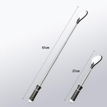 Extendable Back Scratcher Telescopic Itch Reliever for Back Neck and Feet-Black
