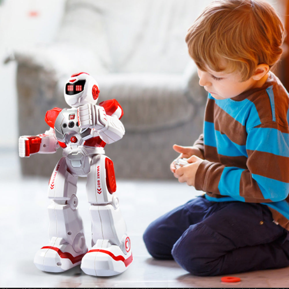 RC Smart Robot Toy for Kids Gesture Sensing Robot Singing Dance Talking Robotic Toy Red