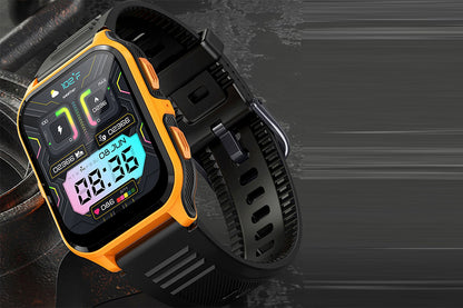 Smart Watch 1.83-Inch Fitness Watch with Heart Rate Sleep Monitor Blood Oxygen Female Physiological Reminders Activity Tracker-Orange