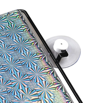 2pcs Car Window Shade Retractable Roller Blinds Sunshade Blackout Curtains with Suction Cups -Silver