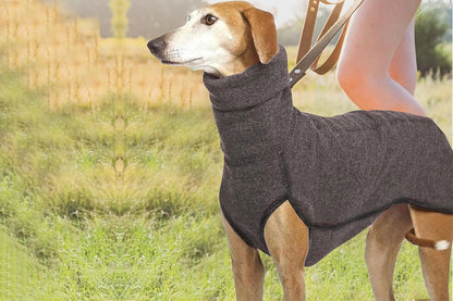 Dog Jumper Fleece Vest Sweater Stretch Sweatshirt - Dark Grey