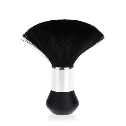 Soft Hair Sweeper Brush with Storage Case Neck Duster Brush - Silver