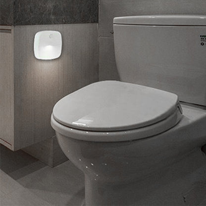 2pcs Motion Sensor Closet Lights Indoor Stair Lights Cordless LED Step Night Light for Under Cabinet Hallway-White