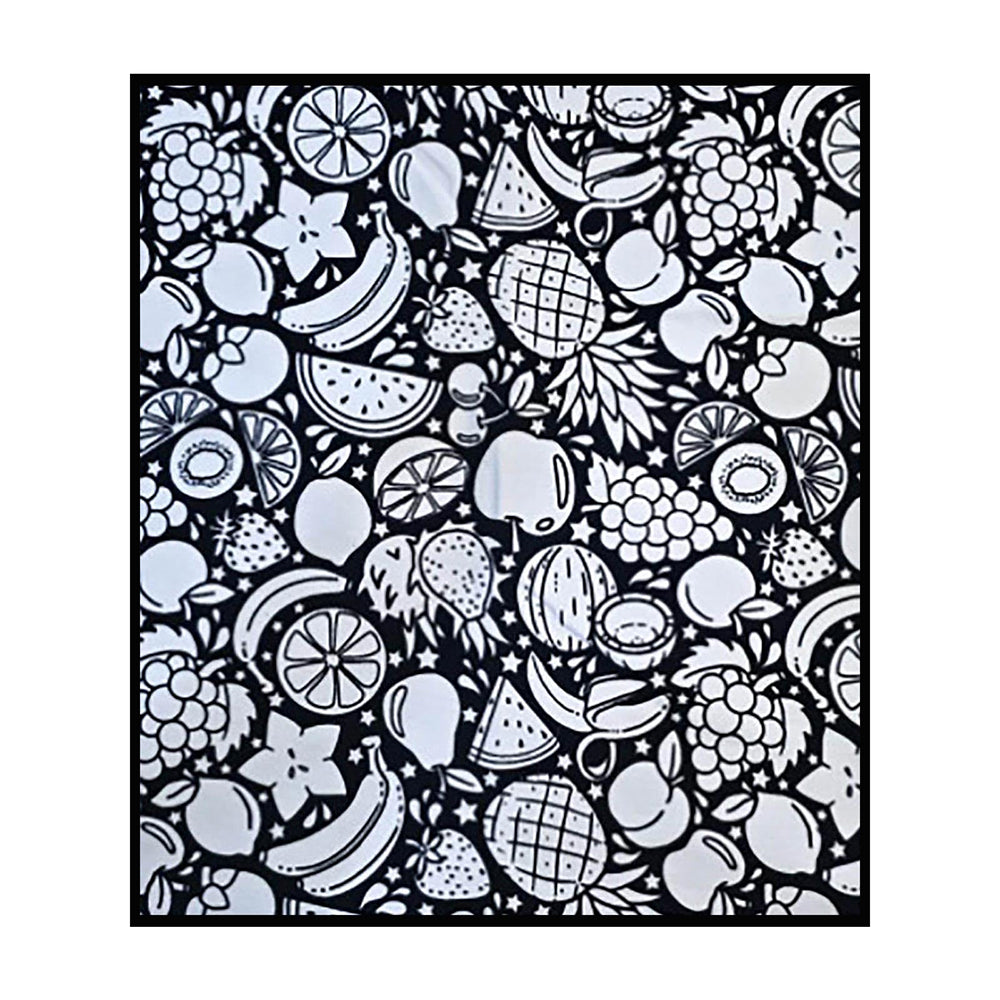 DIY Coloring Blanket Washable Reusable Coloring Mat for Adults - Fruit