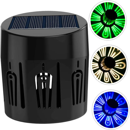 2Pcs Solar Fence Lights for Outdoor Decoration Wall Light