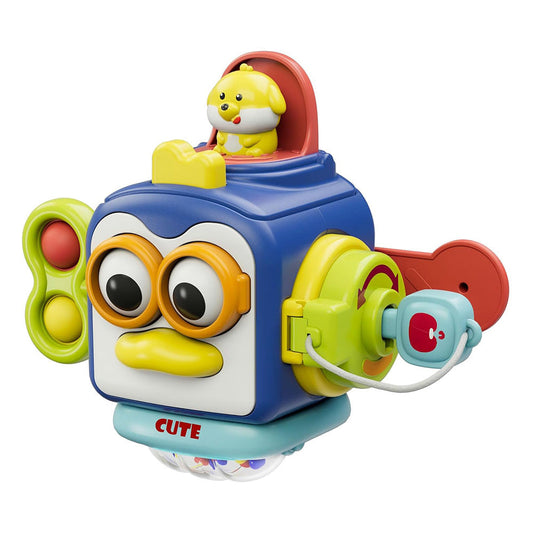Cute Penguin Montessori Toys  Busy Activity Cube Sensory Toys Educational Toys