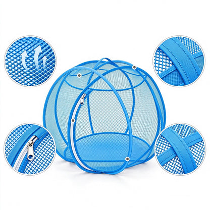 Cat Hamster Ball for Outside Rolling Cat Enclosure Pop Up Playpen - Blue