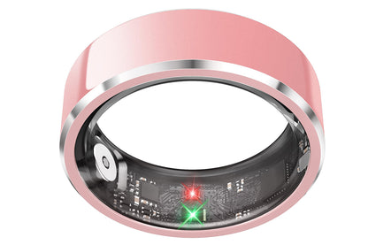 Gesture Control Smart Ring Health Tracker - Pink