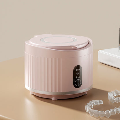 Ultrasonic Retainer Cleaner for Dentures Jewelry - Pink