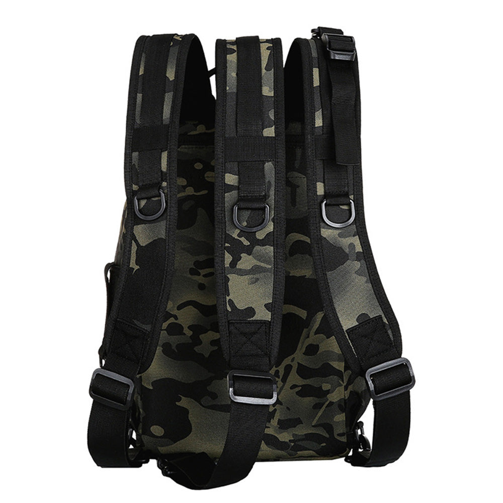 Fishing Tackle Backpack with Rod Holder Outdoor Shoulder Bag for Fishing Gear Storage Green