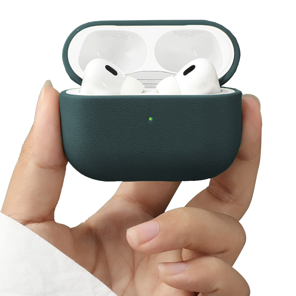 For Apple AirPods Shockproof Case Cover with Lanyard Dark green