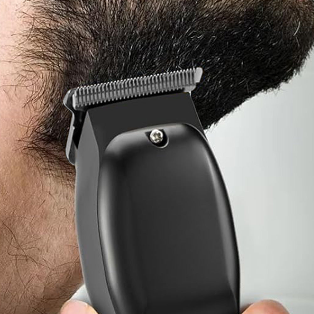 Rechargeable Men Hair Clipper Wet Dry Use for Home Dorm Barber Shop-Grey