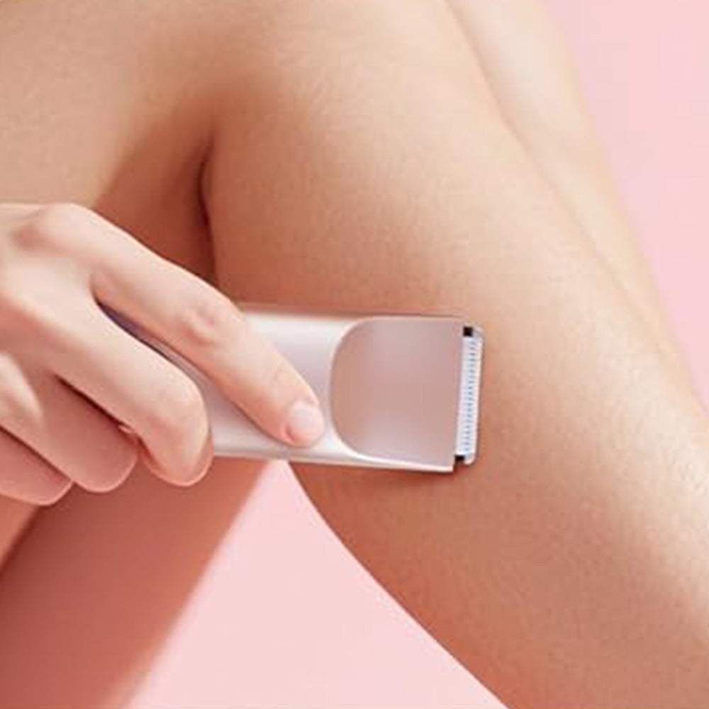 3-in-1 Electric Shaver Nose Hair Trimmer for Face Body Bikini Underarm and Legs-Rose Gold