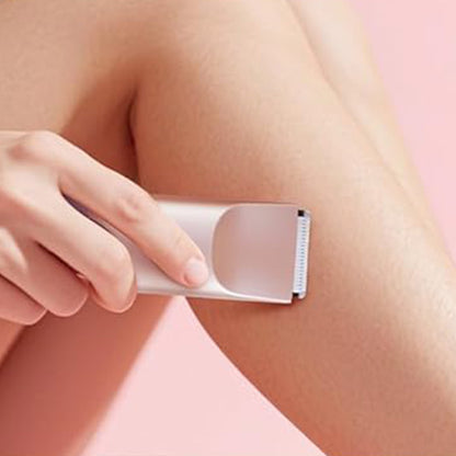3-in-1 Electric Shaver Nose Hair Trimmer for Face Body Bikini Underarm and Legs-Rose Gold