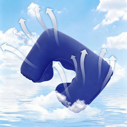 2 Pack Inflatable Travel Neck Pillow-Royal Blue