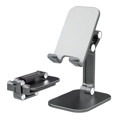 2 PCS Adjustable Phone Stand Holder Foldable Tablet Desktop Stand Portable Wide Compatibility Black