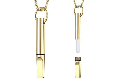 Breathing Necklace with 3 Flavoured Filters - Gold