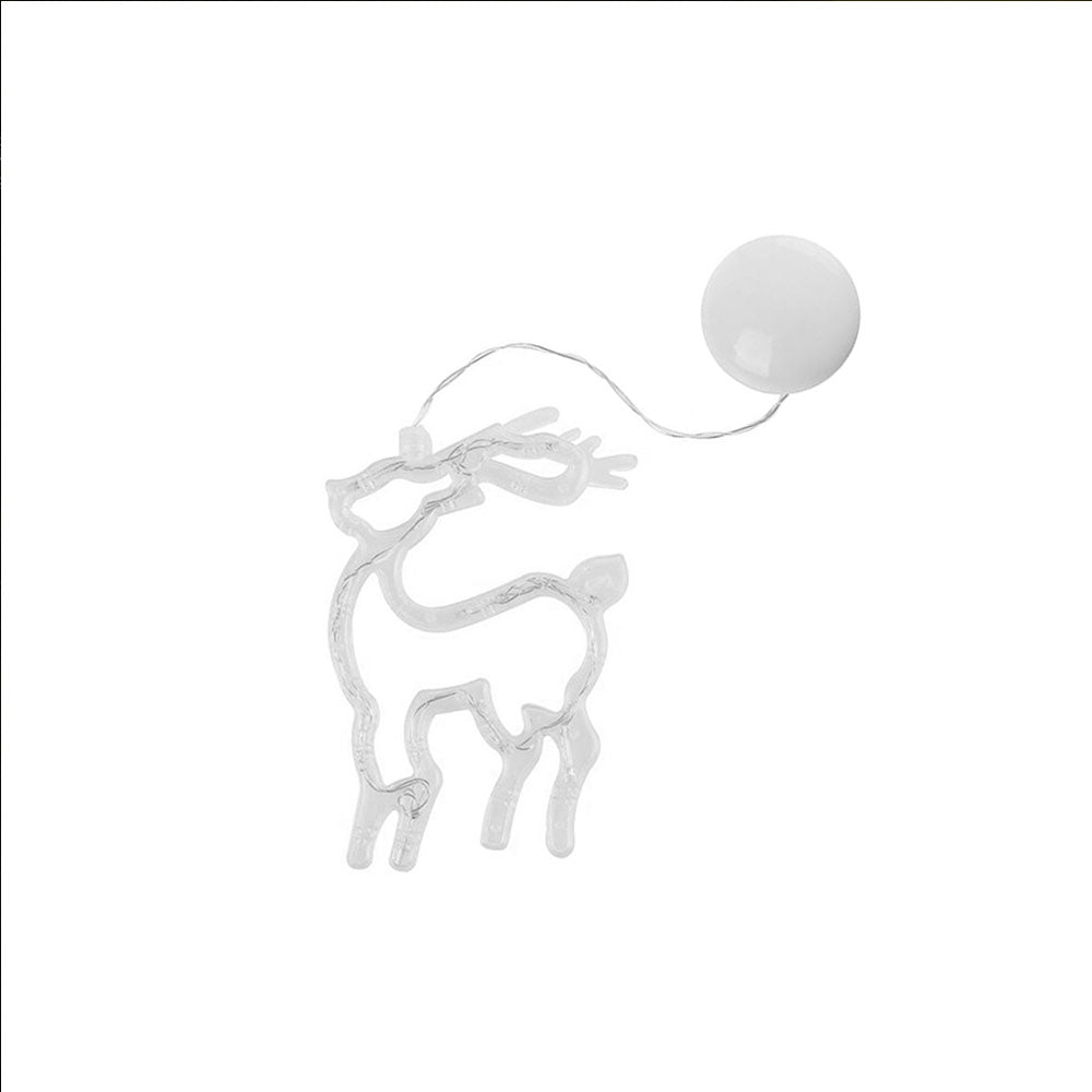 4PCS Christmas String Lights Hanging Window Indoor Outdoor Lights with Suction Cup for Xmas Party Decoration -ELK