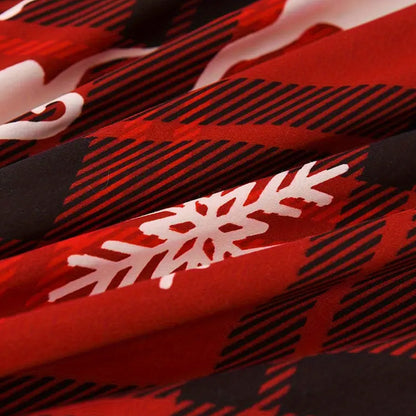 Christmas Bedding Set Quilt Cover Pillowcases Set Xmas Printed Bedding Christmas Decor Style 2