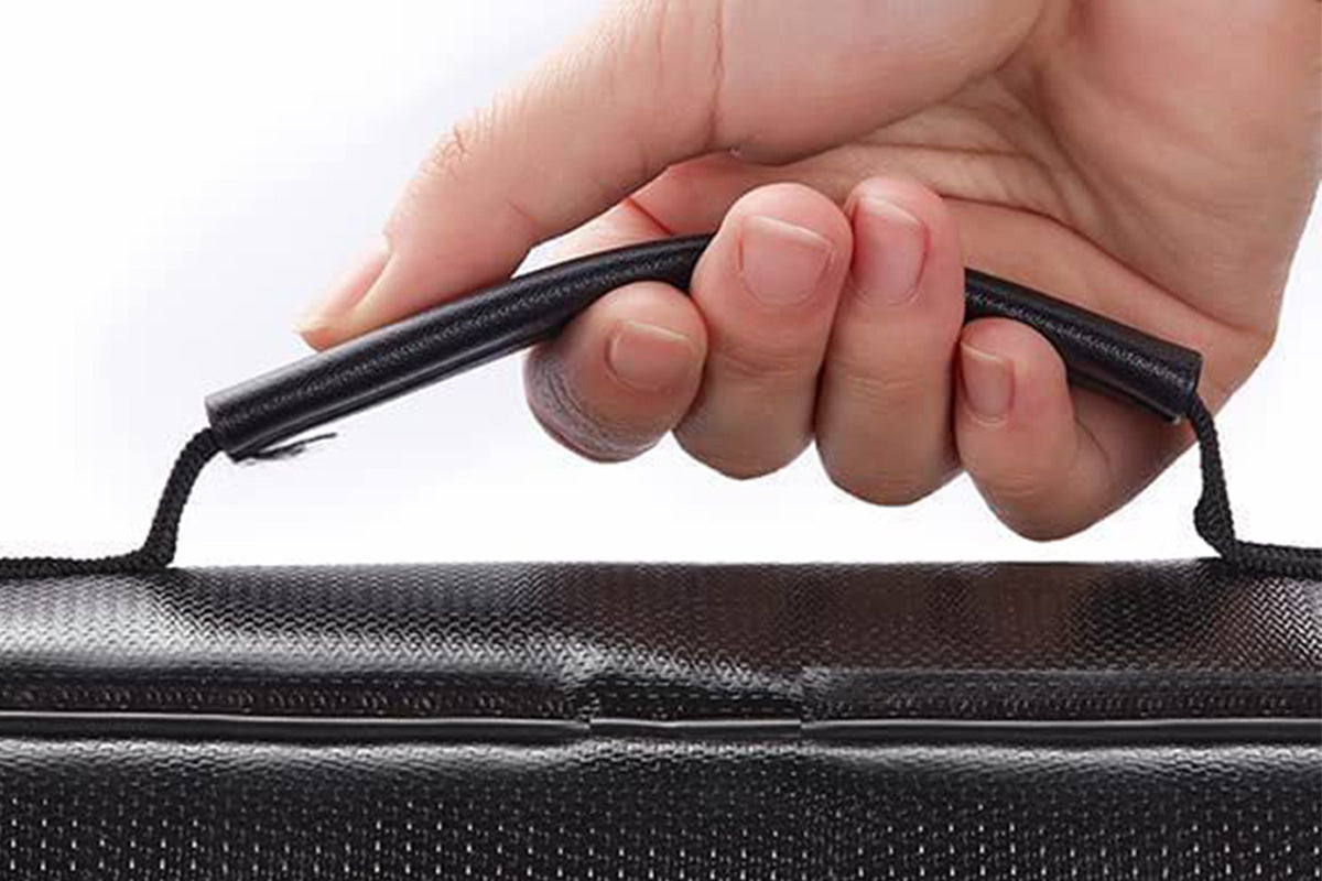 2 Piece Fireproof Waterproof Document Bag with Lock