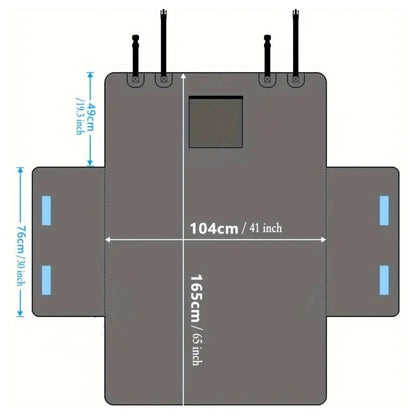Waterproof Pet Mat for Car Cargo Anti-Scratch Trunk Protector Cover for Small Truck SUV