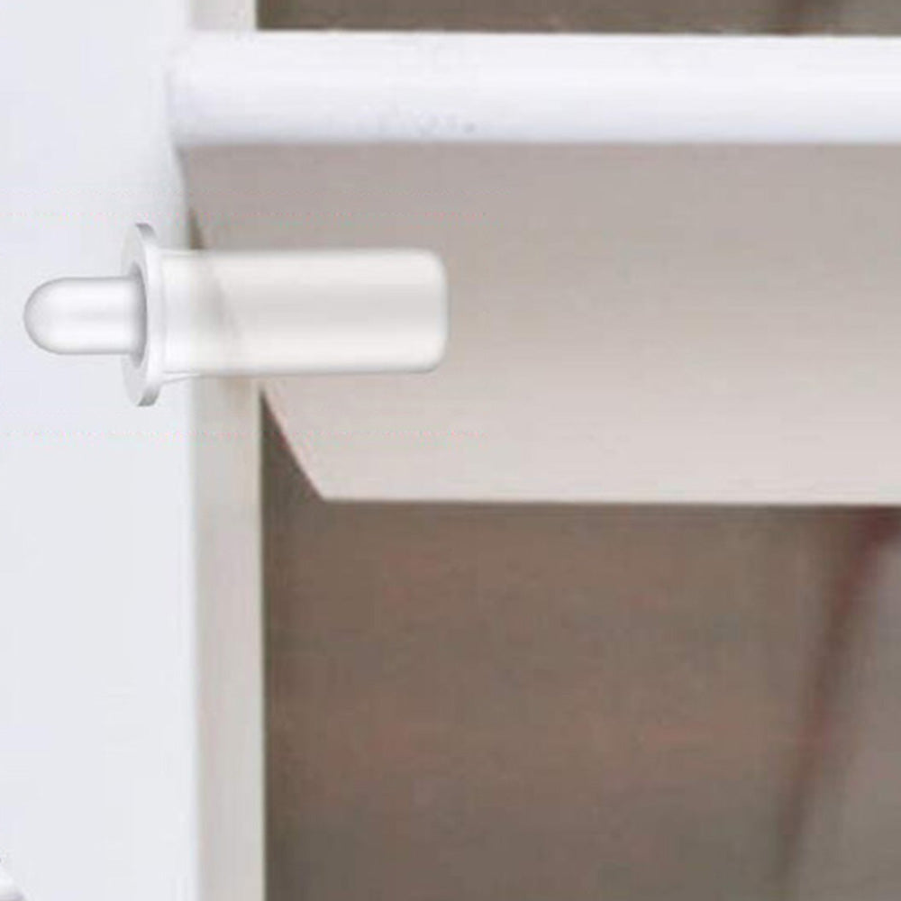 20 Pieces Plastic Spring Pivot Pins for Plantation Shutters - White