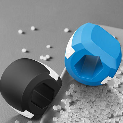 Jaw Line Exercise Fitness Ball Trainer Muscle Neck Face Exerciser Toning Device-Blue