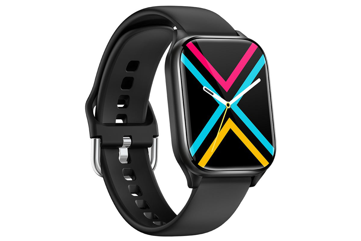 Smart Watch 1.85-Inch Fitness Watch with Heart Rate Sleep Monitor Blood Oxygen 100 Sports Modes Activity Tracker -Black