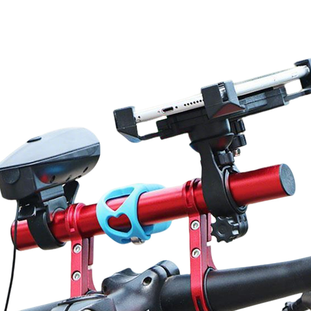 20cm Aluminum Alloy Bicycle Handlebar Extender Mount-Red