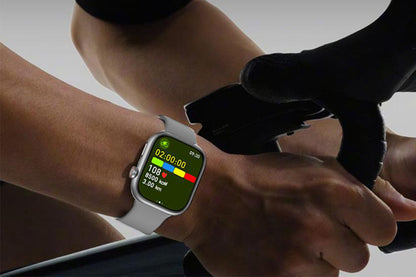 Mini Smart Watch 1.75inch Fitness Tracker Sleep Heart Rate Blood Oxygen Monitor -Silver