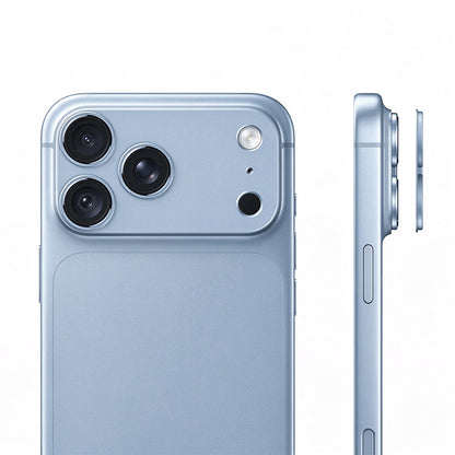 Aluminum Hollow Camera Lens Protector for iPhone 18 Pro Max - Blue