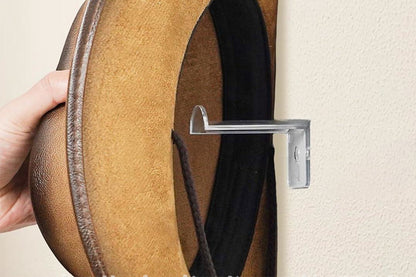 8Pcs Hat Hooks for Wall Cowboy Hat Rack Organizer for Baseball Caps -Transparent