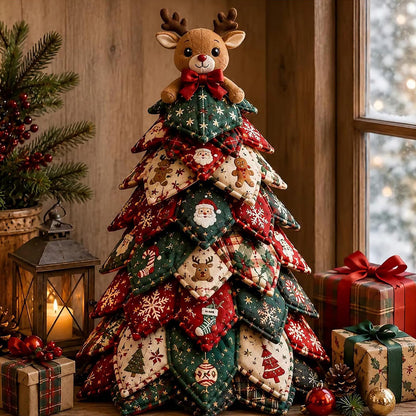 Christmas DIY Felt Craft Kit 3D Quilted Christmas Decoration Kit for Adult - Reindeer