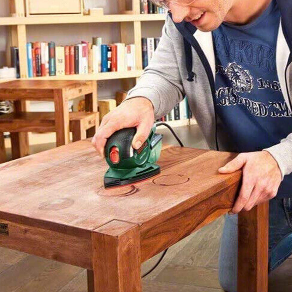 60Pcs 11-Hole Sanding Sheets Triangle Detail Sander Pads for Polishing