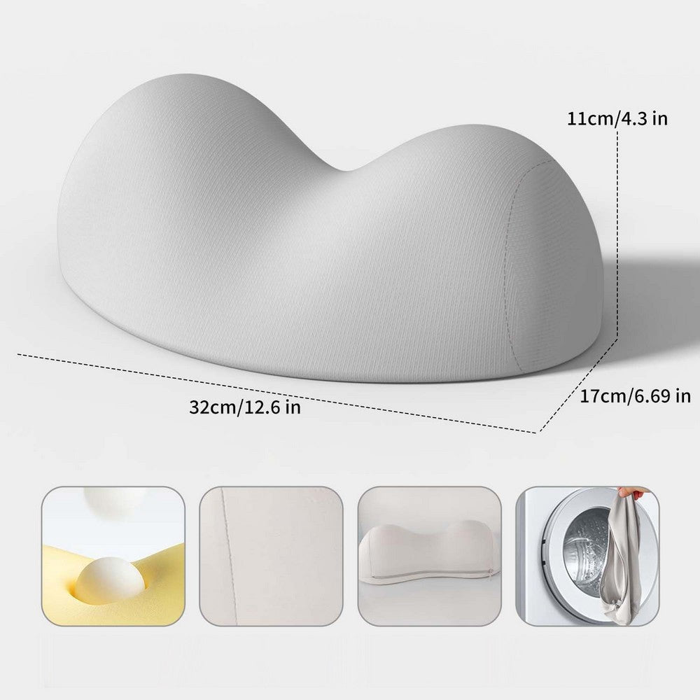 Small Neck Stretcher Pillow Soft Cervical Traction Neck Pillow for Tension Muscle-Grey