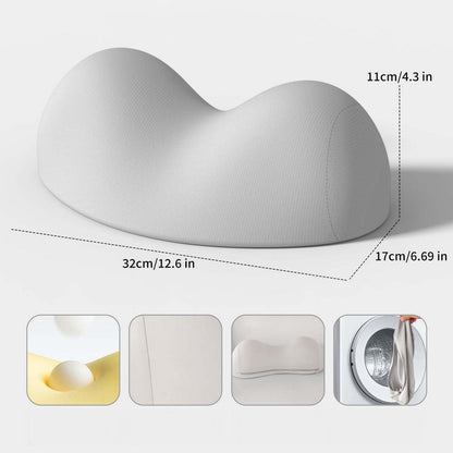 Small Neck Stretcher Pillow Soft Cervical Traction Neck Pillow for Tension Muscle-Grey