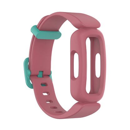2Pcs For Fitbit Ace 3 Replacement Wristband Kids Silicone Watch Straps Pink