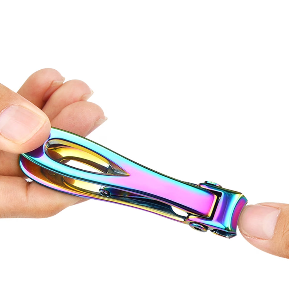 Wide Jaw Nail Clipper Strong Stainless Steel Toenail Cutter for Thick Nails-Mixed Color