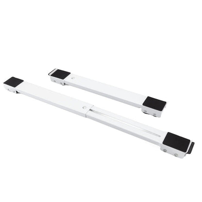2Pcs Heavy Duty Appliance Rollers Extendable Mobile Rolling Base for Easy Moving White