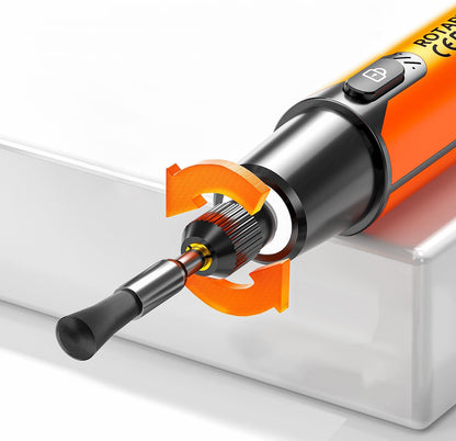 Mini Rotary Tool with 6 Variable Speeds Rotary for Engraving Polishing Etching-Orange