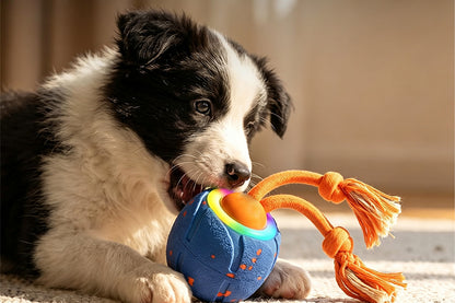 TPU Interactive Dog Ball with 3 Motion Modes Herding Ball for Dogs - Blue