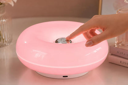 Donut Table and Wall Lamp with Touch Dimming - Pink