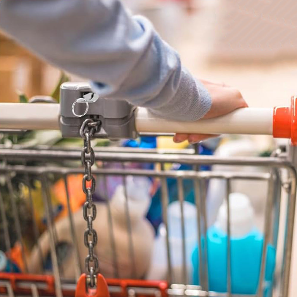 6Pcs Set Versatile Keychains Shopping Trolley Key Bottle Opener