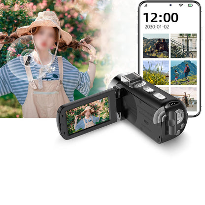 4K 64MP Video Camcorder with 28X Digital Zoom Vlogging Camera for YouTube Style 3