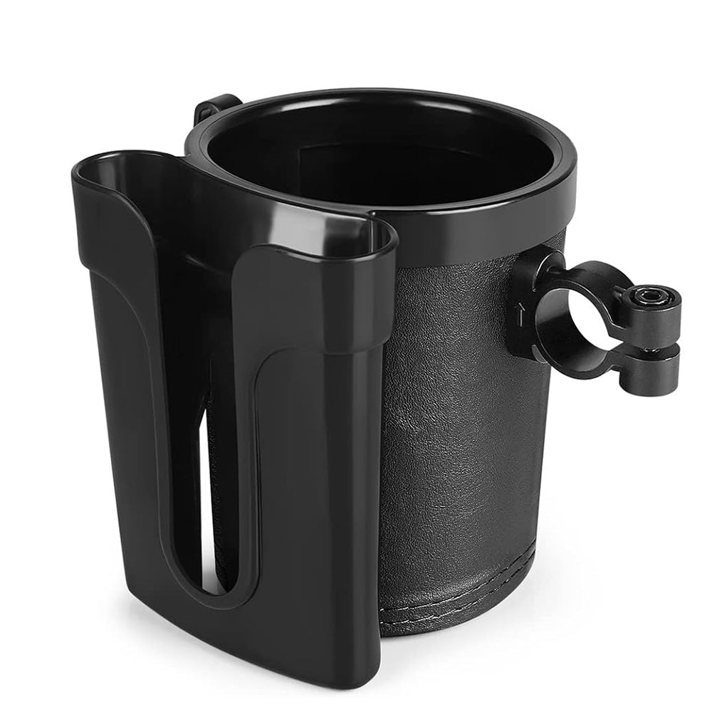 3-in-1 Bike Cup Holder with Cell Phone Keys Holder Water Bottle Holder for Bicycles Black